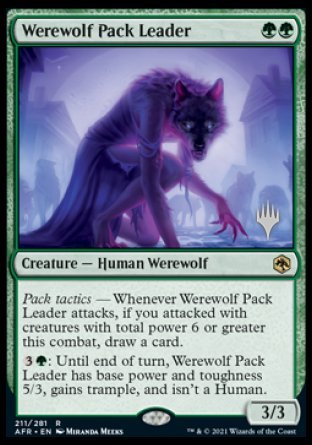 Werewolf Pack Leader (Promo Pack) [Dungeons & Dragons: Adventures in the Forgotten Realms Promos] | Total Play