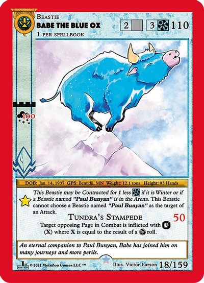Babe The Blue Ox [Cryptid Nation: First Edition] | Total Play