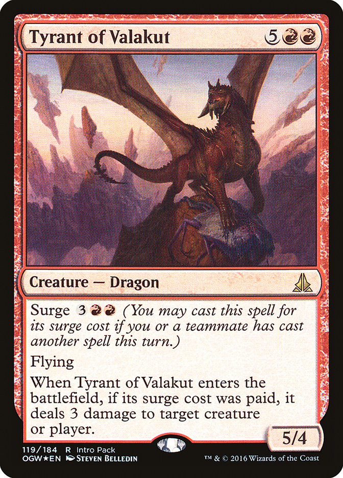 Tyrant of Valakut (Intro Pack) [Oath of the Gatewatch Promos] | Total Play