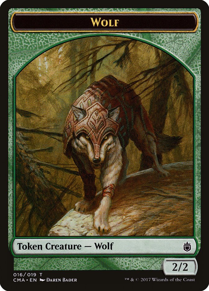 Wolf Token (016/019) [Commander Anthology Tokens] | Total Play
