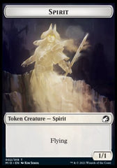 Spirit // Beast (008) Double-Sided Token [Innistrad: Midnight Hunt Tokens] | Total Play