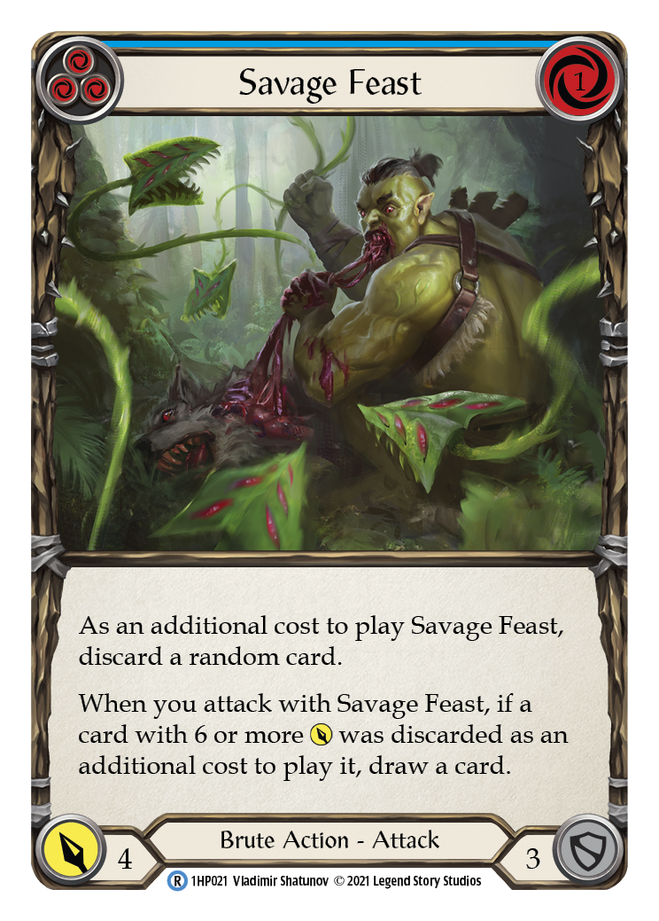 Savage Feast (Blue) [1HP021] (History Pack 1) | Total Play