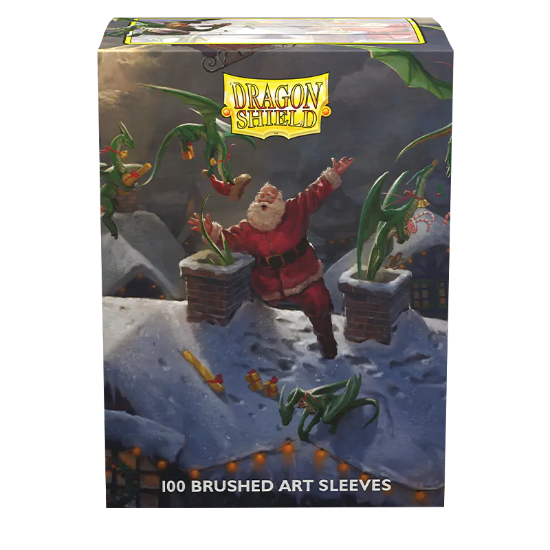 Dragon Shield: Standard 100ct Brushed Art Sleeves - Christmas (2023) | Total Play