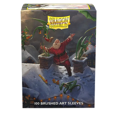 Dragon Shield: Standard 100ct Brushed Art Sleeves - Christmas (2023) | Total Play