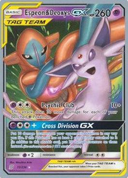 Espeon & Deoxys GX (72/236) (Perfection - Henry Brand) [World Championships 2019] | Total Play