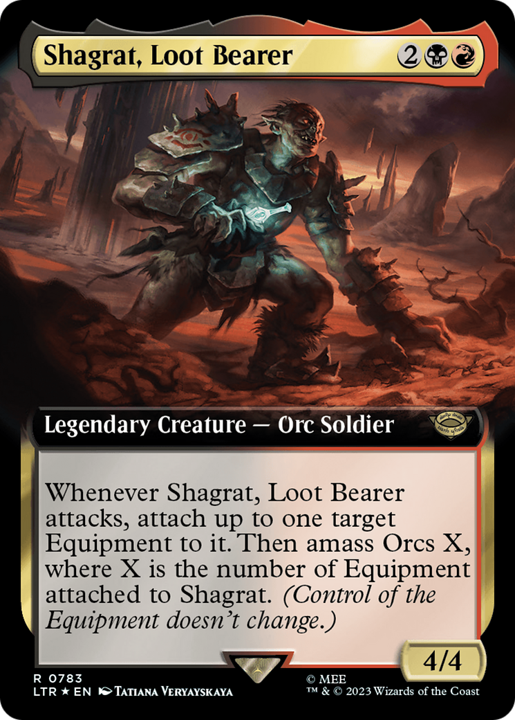 Shagrat, Loot Bearer (Extended Art) (Surge Foil) [The Lord of the Rings: Tales of Middle-Earth] | Total Play