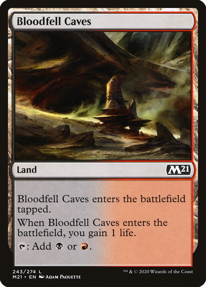 Bloodfell Caves [Core Set 2021] | Total Play