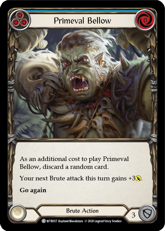 Primeval Bellow (Blue) [U-WTR037] (Welcome to Rathe Unlimited)  Unlimited Normal | Total Play