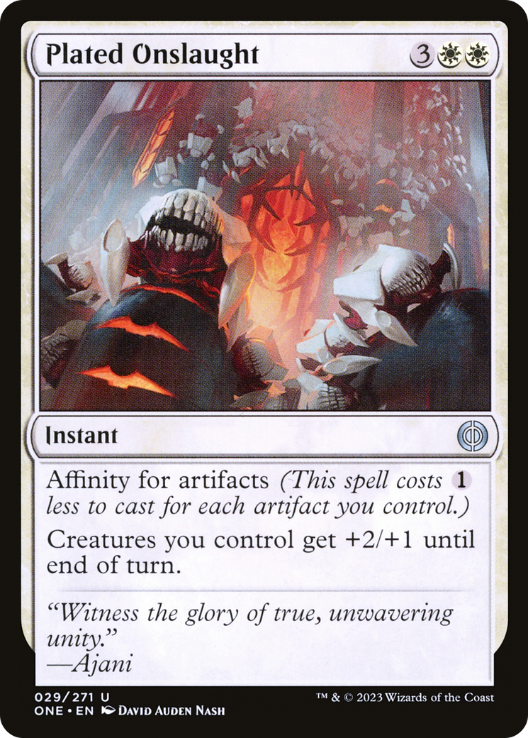 Plated Onslaught [Phyrexia: All Will Be One] | Total Play