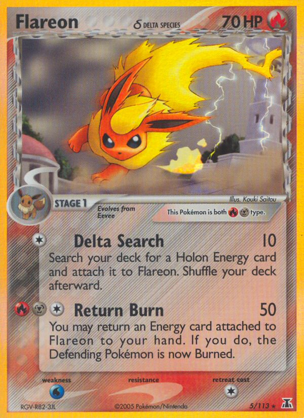 Flareon (5/113) (Delta Species) [EX: Delta Species] | Total Play