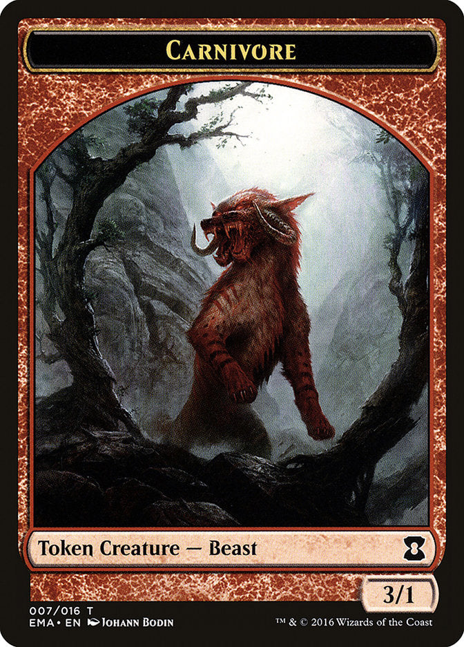 Carnivore Token [Eternal Masters Tokens] | Total Play