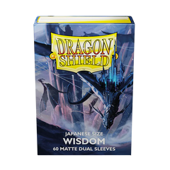 Dragon Shield: Japanese Size 60ct Sleeves - Wisdom (Dual Matte) | Total Play