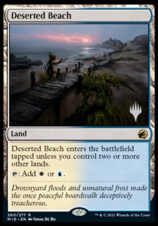 Deserted Beach (Promo Pack) [Innistrad: Midnight Hunt Promos] | Total Play