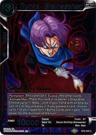 Trunks, Brainwashed (BT8-009_PR) [Malicious Machinations Prerelease Promos] | Total Play