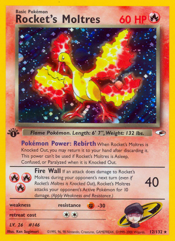 Rocket's Moltres (12/132) [Gym Heroes 1st Edition] | Total Play