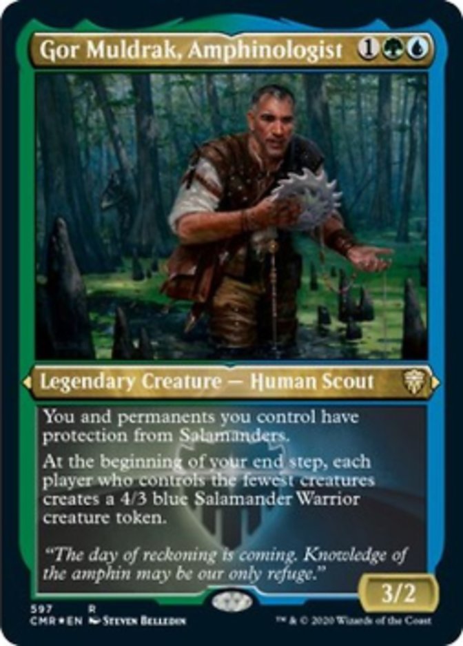 Gor Muldrak, Amphinologist (Etched) [Commander Legends] | Total Play