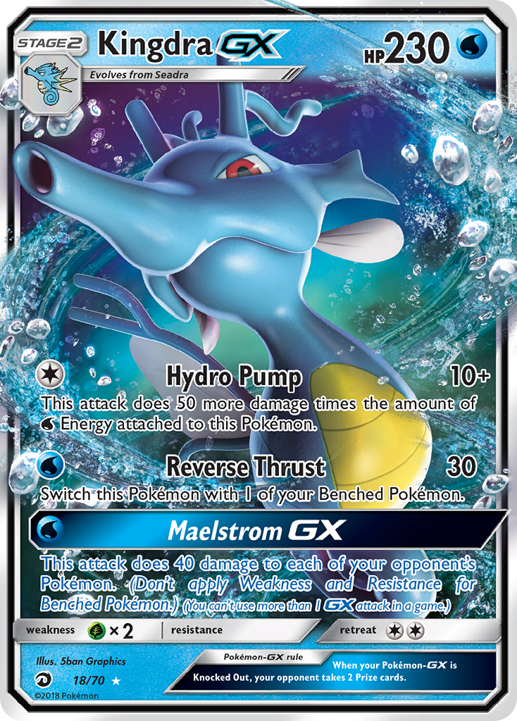 Kingdra GX (18/70) [Sun & Moon: Dragon Majesty] | Total Play