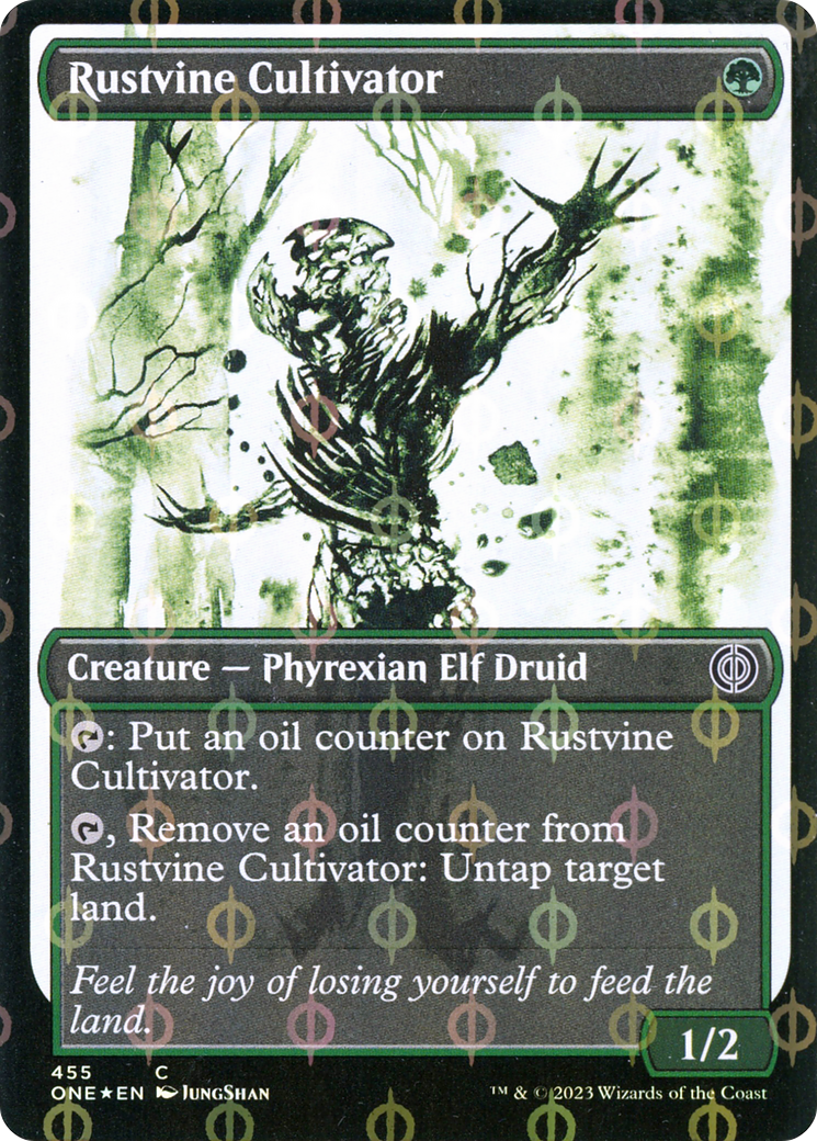 Rustvine Cultivator (Showcase Ichor Step-and-Compleat Foil) [Phyrexia: All Will Be One] | Total Play