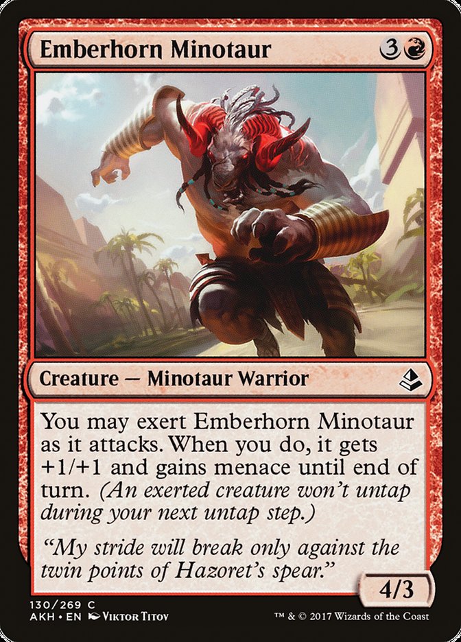 Emberhorn Minotaur [Amonkhet] | Total Play