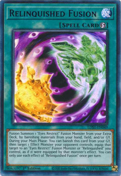 Relinquished Fusion (Blue) [LDS1-EN049] Ultra Rare | Total Play