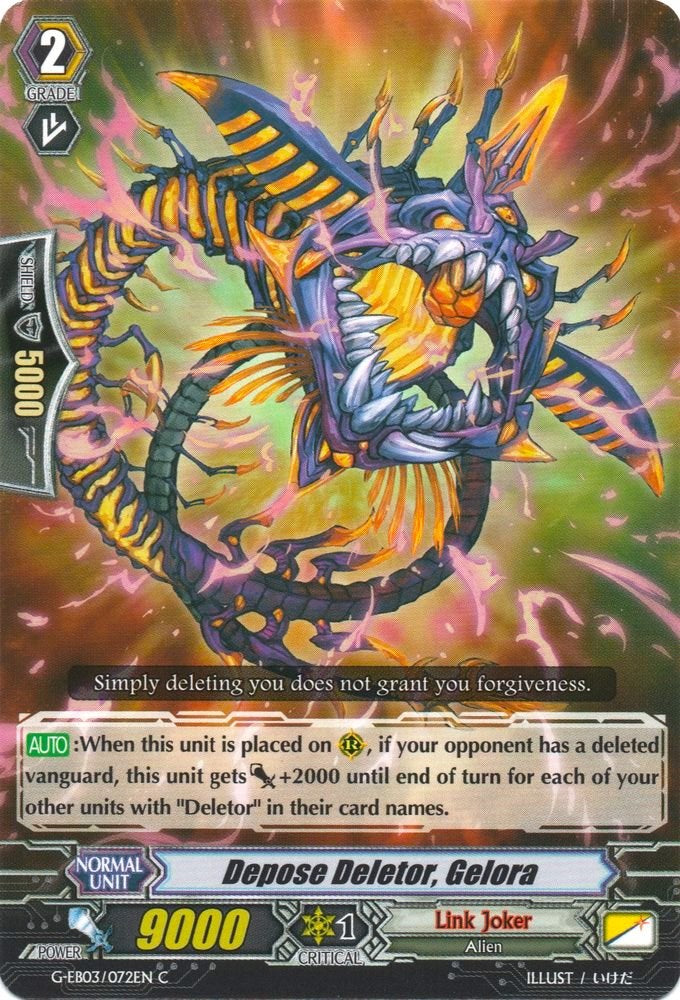 Depose Deletor, Gelora (G-EB03/072EN) [The GALAXY STAR GATE] | Total Play
