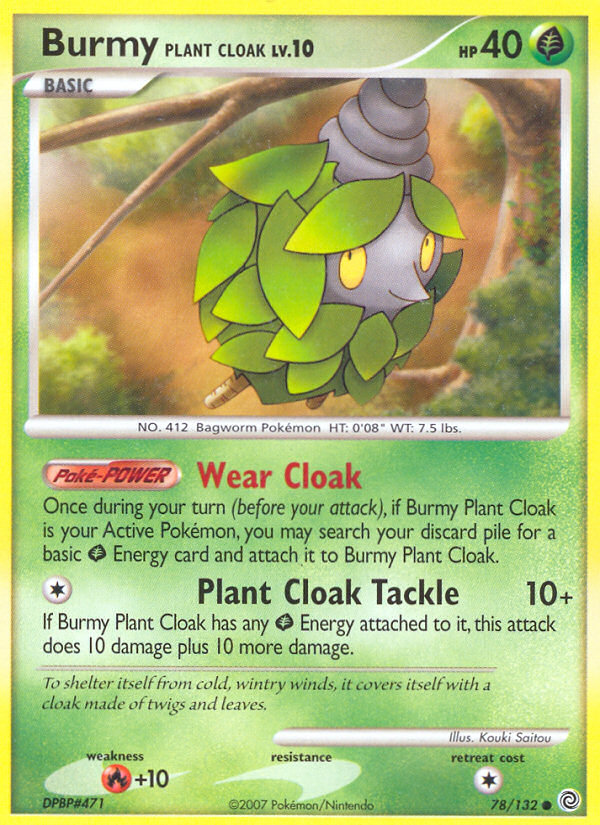 Burmy Plant Cloak (78/132) [Diamond & Pearl: Secret Wonders] | Total Play