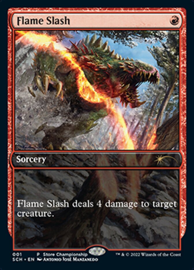 Flame Slash (Extended Art) [Store Championships 2022] | Total Play