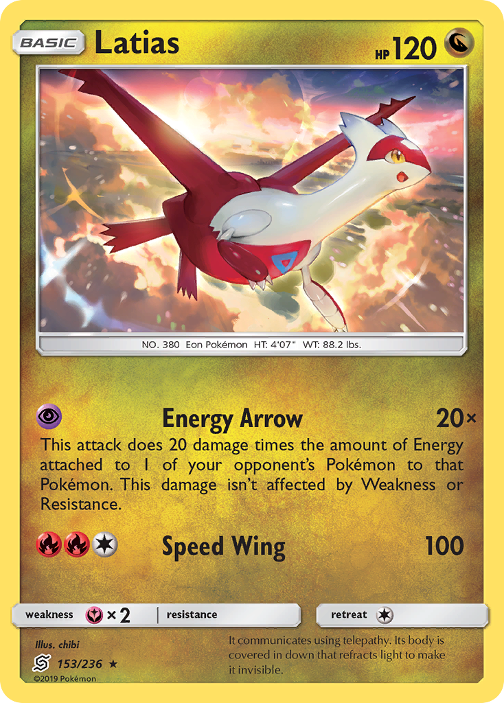 Latias (153/236) [Sun & Moon: Unified Minds] | Total Play