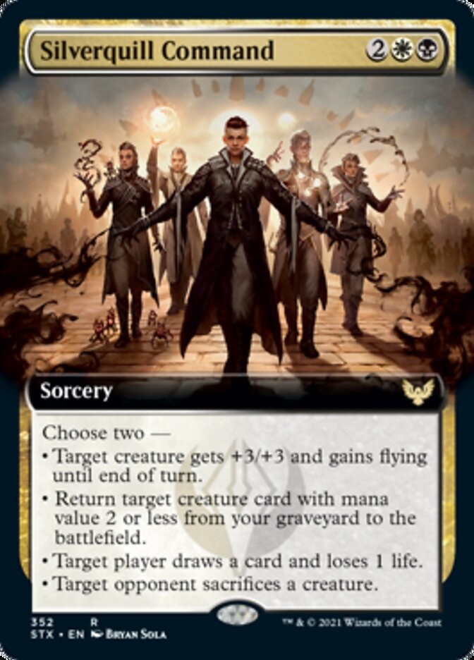 Silverquill Command (Extended Art) [Strixhaven: School of Mages] | Total Play