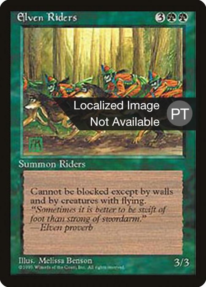 Elven Riders [Fourth Edition (Foreign Black Border)] | Total Play