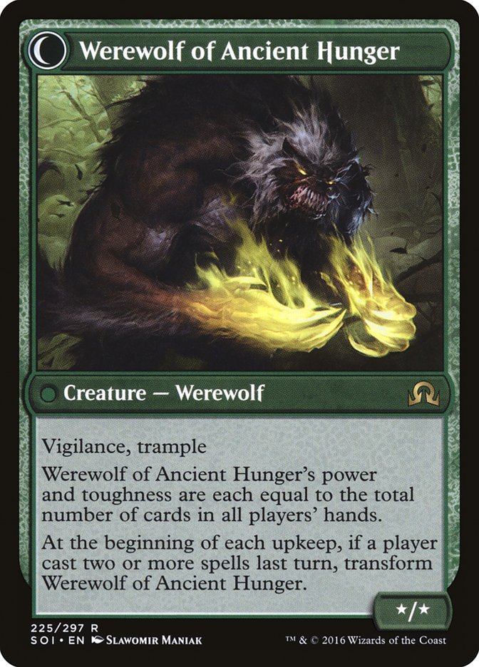 Sage of Ancient Lore // Werewolf of Ancient Hunger [Shadows over Innistrad] | Total Play