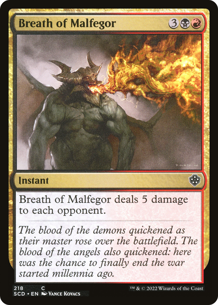 Breath of Malfegor [Starter Commander Decks] | Total Play