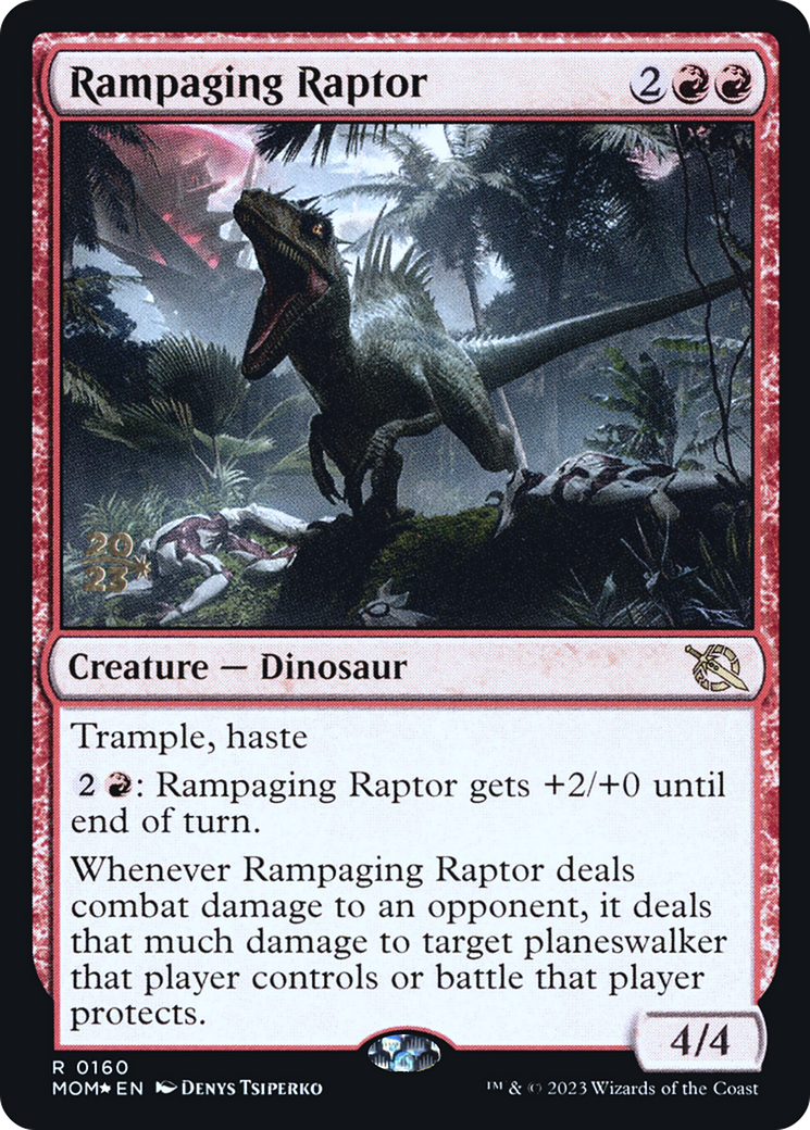 Rampaging Raptor [March of the Machine Prerelease Promos] | Total Play