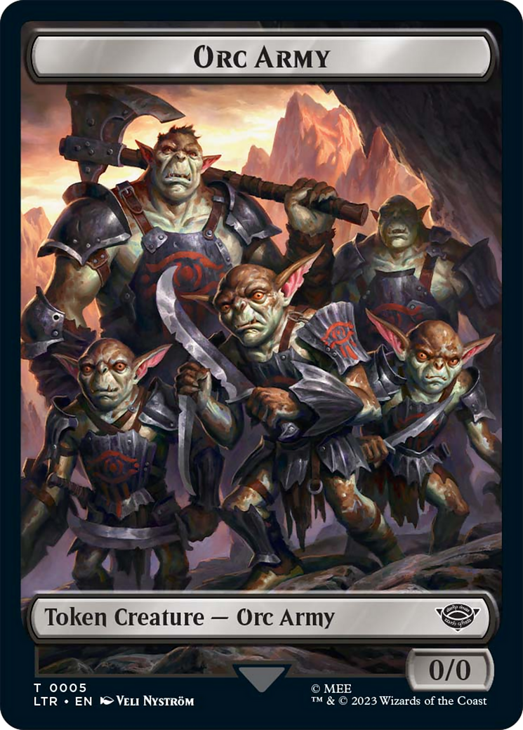 Food (09) // Orc Army (05) Double-Sided Token [The Lord of the Rings: Tales of Middle-Earth Tokens] | Total Play