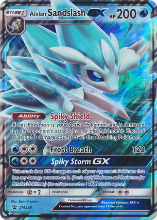 Alolan Sandslash GX (SM236) (Jumbo Card) [Sun & Moon: Black Star Promos] | Total Play