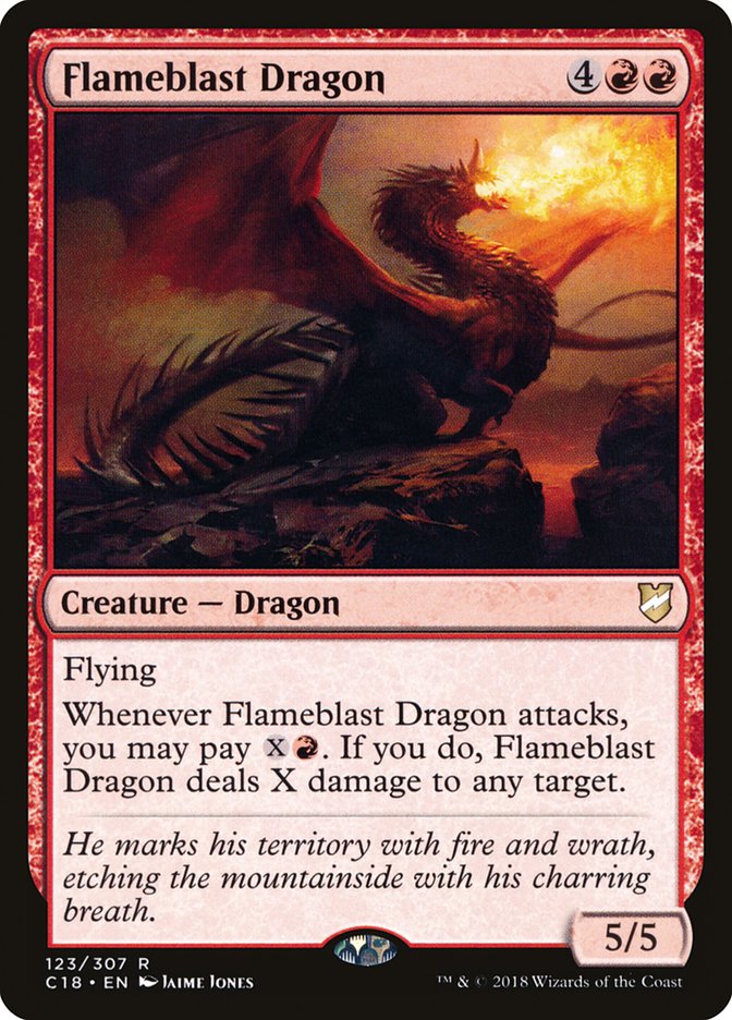Flameblast Dragon [Commander 2018] | Total Play