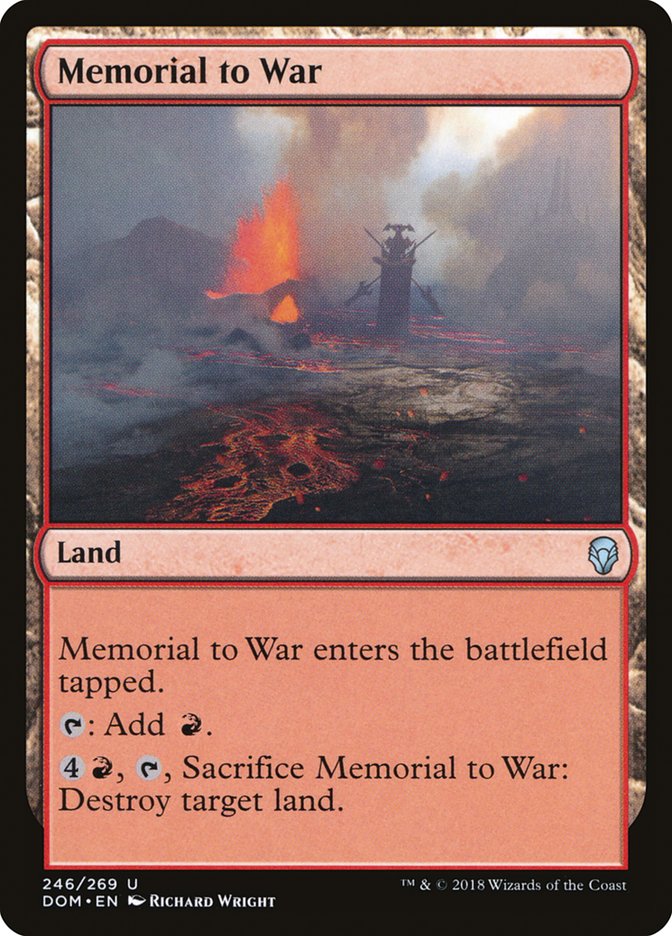 Memorial to War [Dominaria] | Total Play