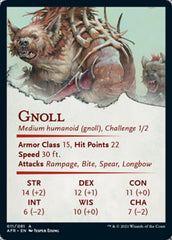 Gnoll Art Card (Gold-Stamped Signature) [Dungeons & Dragons: Adventures in the Forgotten Realms Art Series] | Total Play