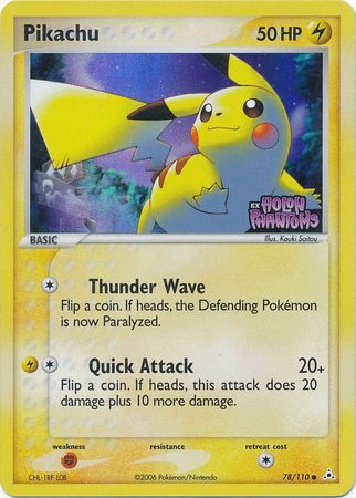 Pikachu (78/110) (Stamped) [EX: Holon Phantoms] | Total Play