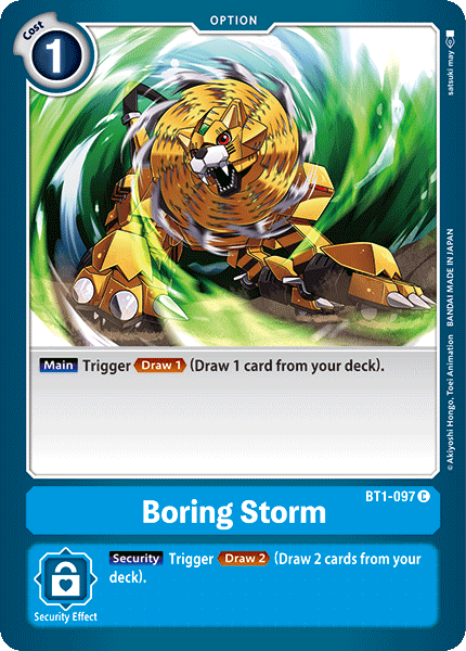 Boring Storm [BT1-097] [Release Special Booster Ver.1.0] | Total Play