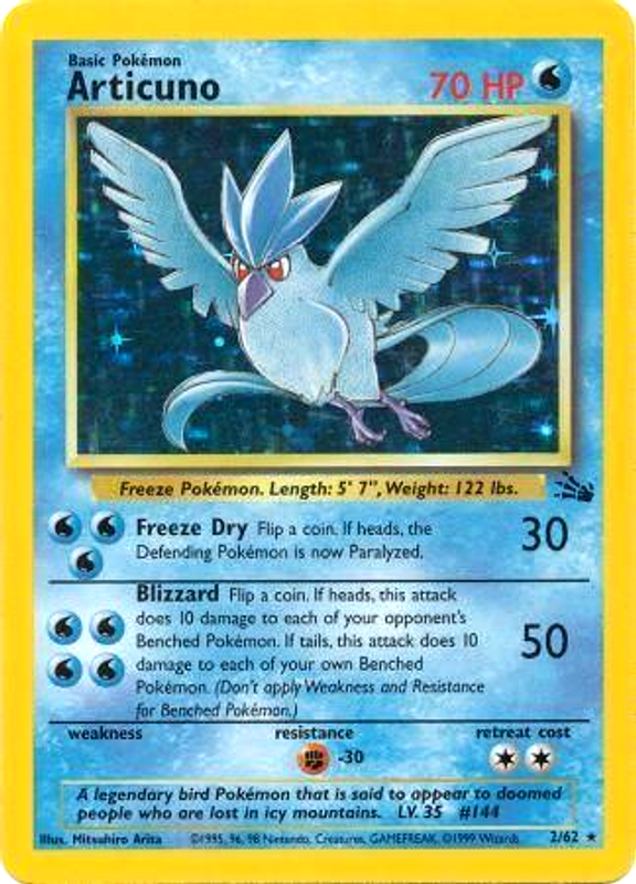Articuno (2/62) [Fossil Unlimited] | Total Play