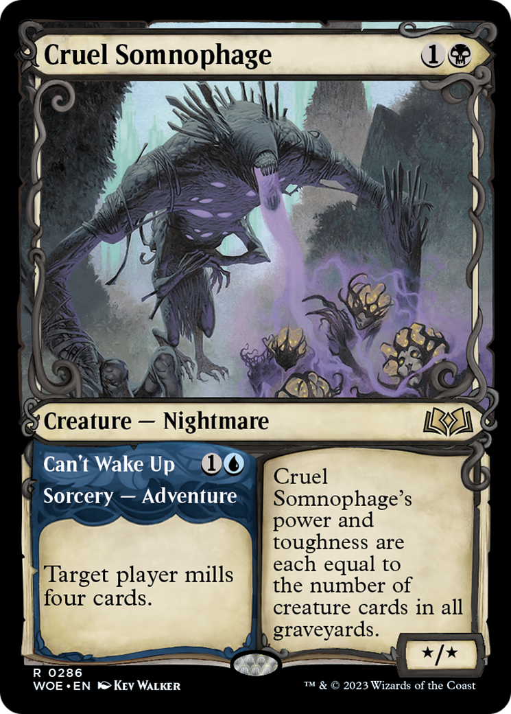 Cruel Somnophage // Can't Wake Up (Showcase) [Wilds of Eldraine] | Total Play