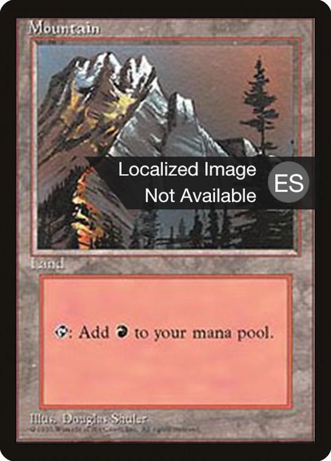 Mountain (A) [Fourth Edition (Foreign Black Border)] | Total Play
