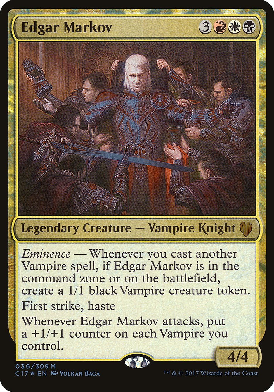 Edgar Markov (Oversized) [Commander 2017 Oversized] | Total Play