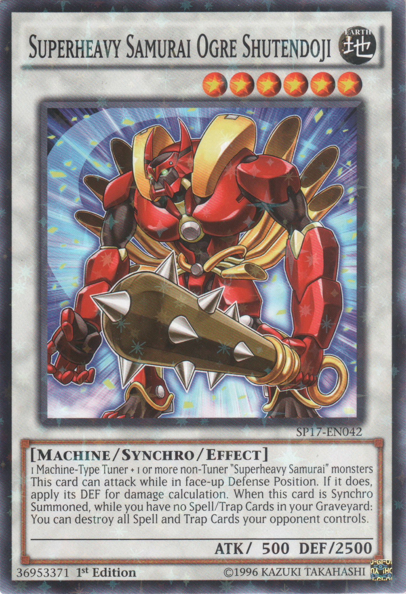 Superheavy Samurai Ogre Shutendoji [SP17-EN042] Starfoil Rare | Total Play