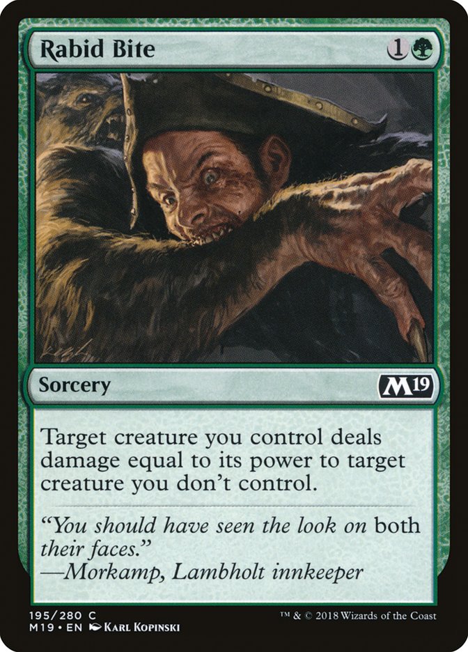 Rabid Bite [Core Set 2019] | Total Play