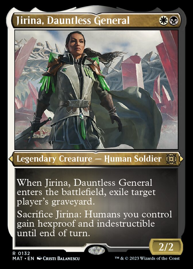 Jirina, Dauntless General (Foil Etched) [March of the Machine: The Aftermath] | Total Play