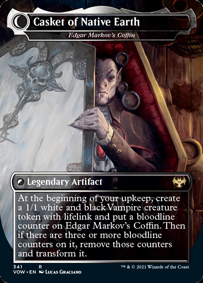 Edgar, Charmed Groom // Edgar Markov's Coffin - Dracula the Voyager // Casket of Native Earth [Innistrad: Crimson Vow] | Total Play