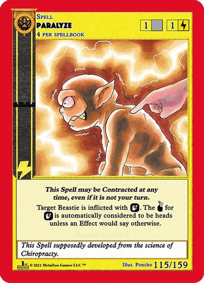 Paralyze [Cryptid Nation: First Edition] | Total Play