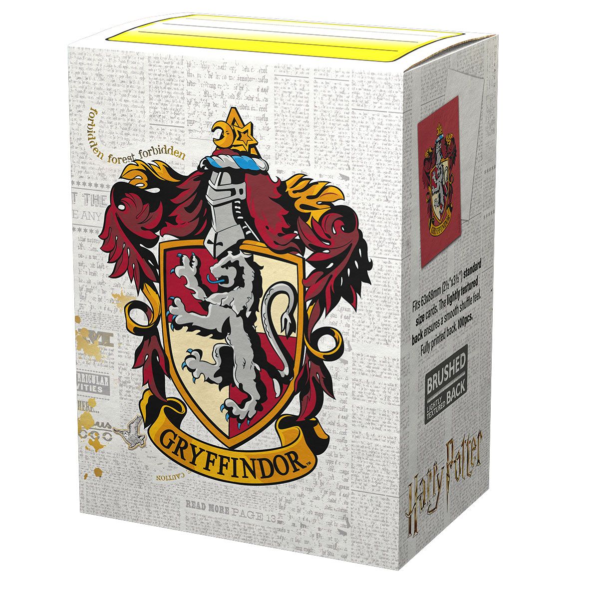 Dragon Shield: Standard 100ct Art Sleeves - Wizarding World (Gryffindor) | Total Play